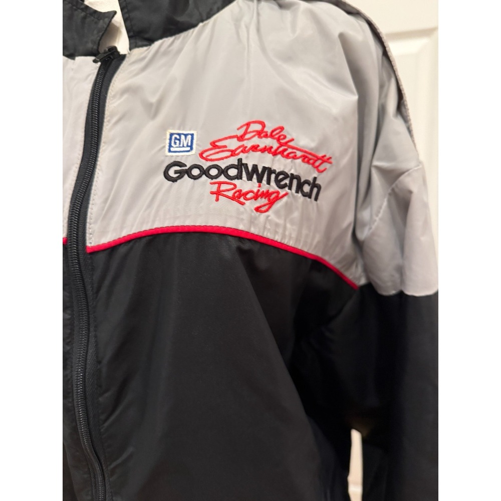 Vintage 90s Dale Earnhardt GM Goodwrench Racing Jacket Men Large Chevy Heartbeat - Picture 2 of 8